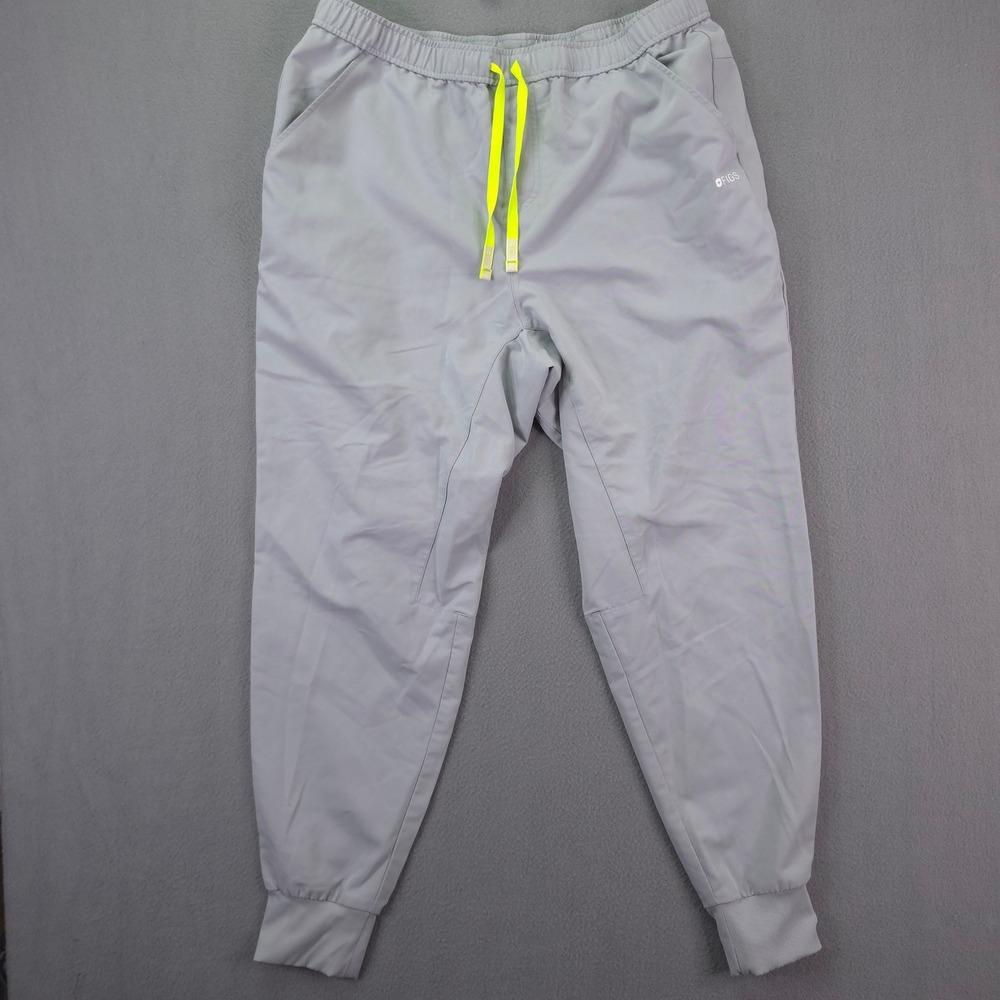 FIGS Technical Collection Jogger Scrub Pants Grey XXL Stretch Neon Drawstring